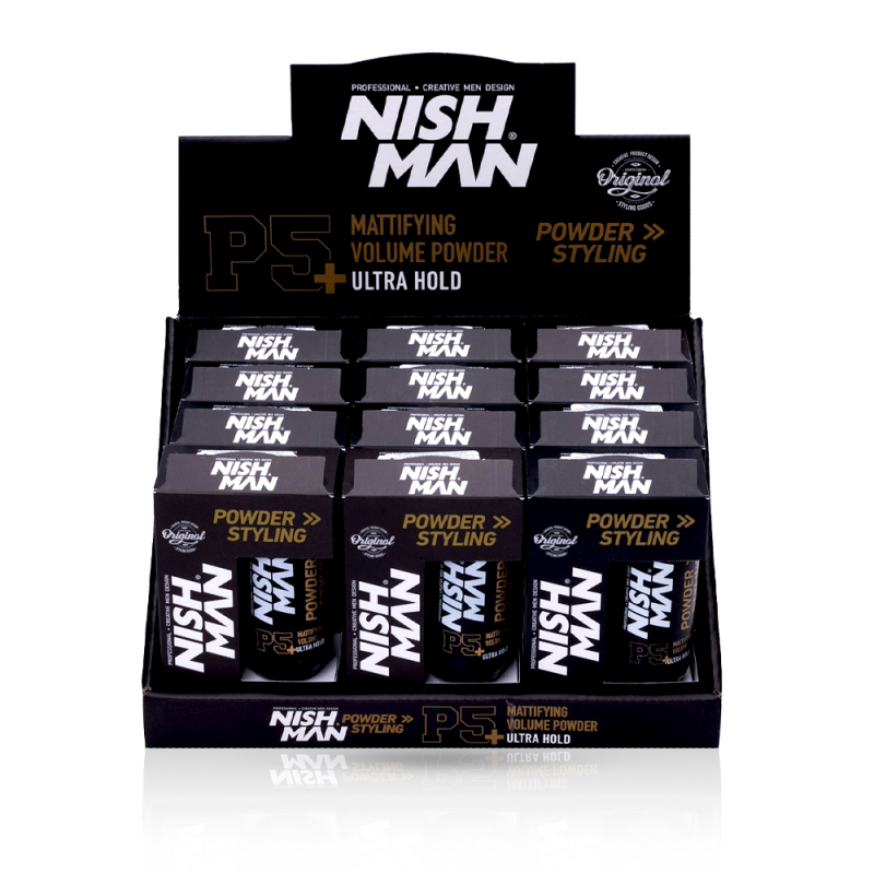 Pachet NISH MAN - Pudra de Volum - Ultra Hold P5 - 12 buc - 1