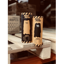 Pelerina Frizerie/Coafor Nish Man Master Barbers cu Guler Neopren - Galben - 3
