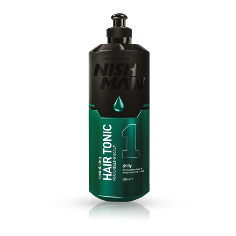 Hair Tonic Mentolat pentru Scalp Nish Man 400 ml - 1