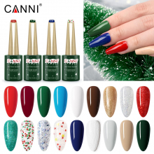 Kit Oja Semipermanenta Canni, Colectie de Craciun, 17 culori, 1 Gypsum Gel, Catalog Culori - 24