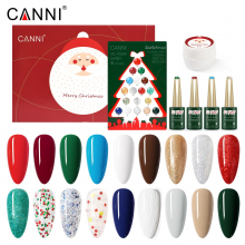 Kit Oja Semipermanenta Canni, Colectie de Craciun, 17 culori, 1 Gypsum Gel, Catalog Culori - 26