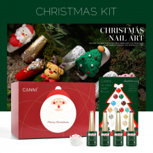 Kit Oja Semipermanenta Canni, Colectie de Craciun, 17 culori, 1 Gypsum Gel, Catalog Culori - 27