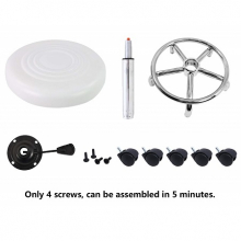 Scaun Tip Taburet - Reglabil pe Inaltime cu Roti - 1