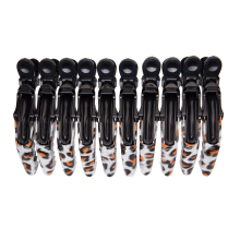 Clipsuri Frizerie/Coafor ABS - Portocaliu/Alb TONI&GUY - 10 buc - 1
