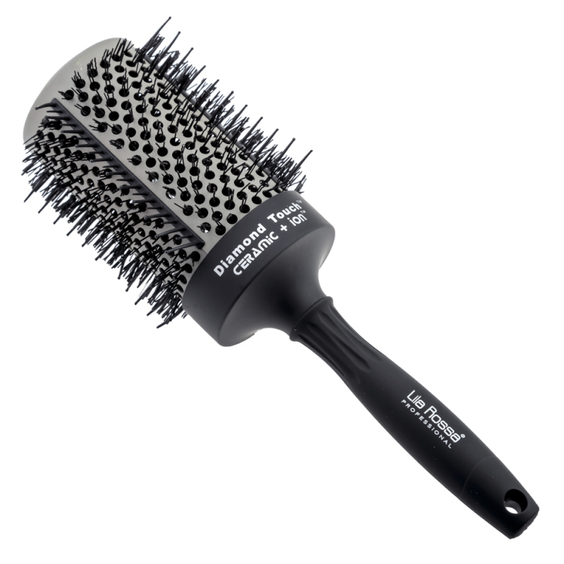 Perie Profesionala Lila Rossa Diamond Touch, din Ceramica, Neagra - 1
