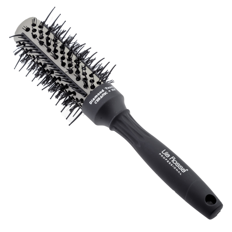 Perie Profesionala Diamond Touch, din Ceramica, Neagra, 32mm - 1
