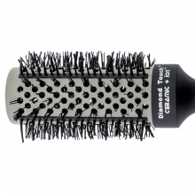 Perie Profesionala Lila Rossa Diamond Touch, din Ceramica, Neagra, 43mm - 1