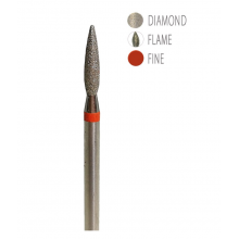 Bit (Cap) Freza Unghii Diamond Platinum - Flacara Rosu