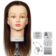 Cap Manechin Sibel JOSEPHINE 40cm - Par Mix Natural Uman 50% / Pro-H 50% Implant Natural Medium 200-230 Par/cm2 - 1
