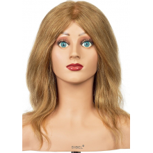 Cap Manechin Sibel LAURA 30cm - pentru Competitii - Par Natural Uman 100%, Implant Natural Maxi 260-290 Par/cm2 - 2