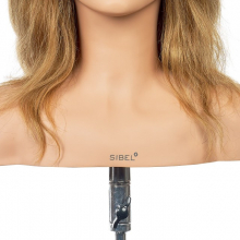 Cap Manechin Sibel LAURA 30cm - pentru Competitii - Par Natural Uman 100%, Implant Natural Maxi 260-290 Par/cm2 - 4