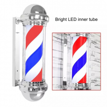 Reclama Luminoasa pentru Frizerie/Barber Pole 55 cm + Pulverizator Frizerie 200ml Just Water Barber - 3