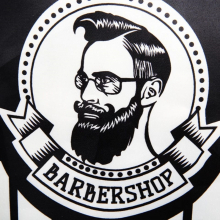 Sort Frizerie/Coafor Barber cu Buzunar din Piele Ecologica - 1