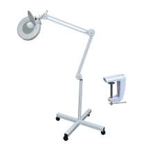 Lampa Cosmetica LED 22w - 2in1 Mobila cu Roti + Suport Prindere de Masa (Metalic) - 1