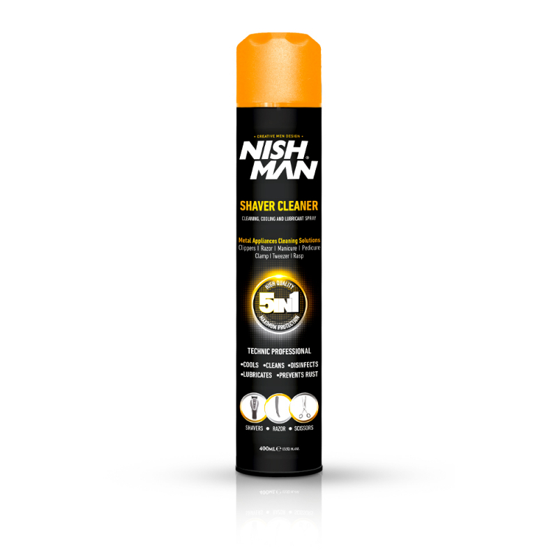 Spray 5 in 1 NISH MAN pentru Masinile de Tuns - 400 ml - 1