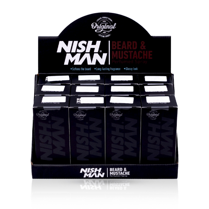 Pachet NISH MAN - Parfum de Barba - 75ml - Genius - 12 buc - 1