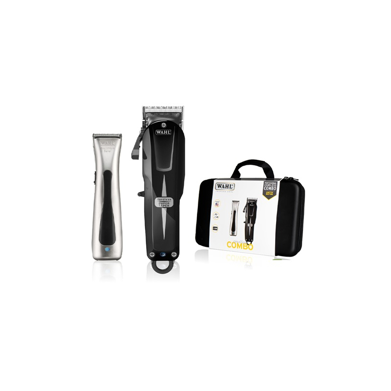 Set Combo WAHL - Super Taper Black + Beret silver - 1