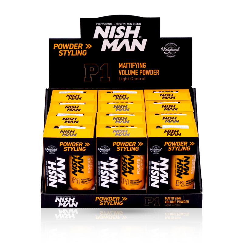 Pachet NISH MAN - Pudra de Volum - 20g - 12 buc - 1