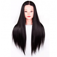 Cap Manechin Practica Brunet 50% Natural, 50-55 cm + Suport Prindere - 1
