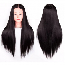 Cap Manechin Practica Brunet 50% Natural, 50-55 cm + Suport Prindere - 3