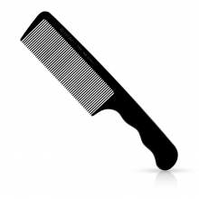 Pieptene clipper over comb EUROSTIL - Negru - 1