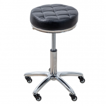 Scaun pentru Salon - Rotund, din Piele Ecologica - 1
