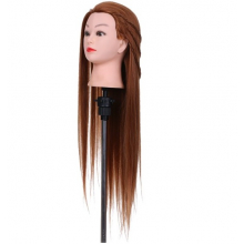 Cap Papusa Coafat  Saten Sintetic 50 cm, H1-2B + Suport Prindere - 4