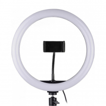 Lampa Circulara cu LED si Tranzitie Culori, cu Suport de Telefon si Cablu USB - 5