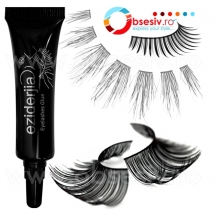 Set 12 Lipici Adeziv Gene False Eziderjia Eyelashes Glue Black - 1