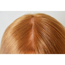 Cap Manechin Lee cu Par 100% Natural pentru Coafat, 50-55 cm + Suport Prindere - 5