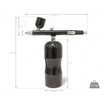 Aerograf portabil Royalmax cu Compresor - 3