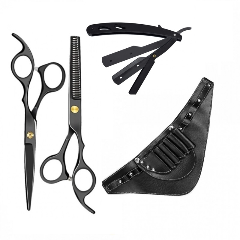 Set kit frizerie coafor foarfeci tuns filat brici brau Getta - 1