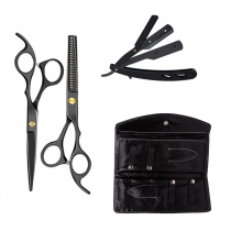Set kit frizerie coafor foarfeci tuns filat brici Daria - 1