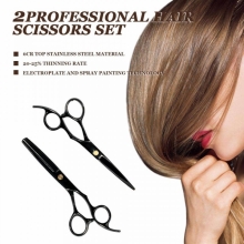 Set kit frizerie coafor complet Jasmin cu cap practica blond ,brici foarfeca tuns si filat - 3