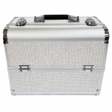 Geanta Cosmetice cu Cristale - Silver - 1