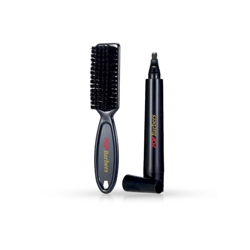Marker Contur Barba + Perie Fade POP BARBERS - Negru - 1