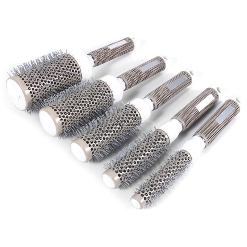 Set Kit 5 Perii pentru Par Nanoceramice cu Ioni Rotunde - 1