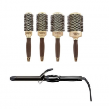 Pachet Academie Olivia, Set Perii Olivia Garden si Ondulator Profesional 28 mm - 1