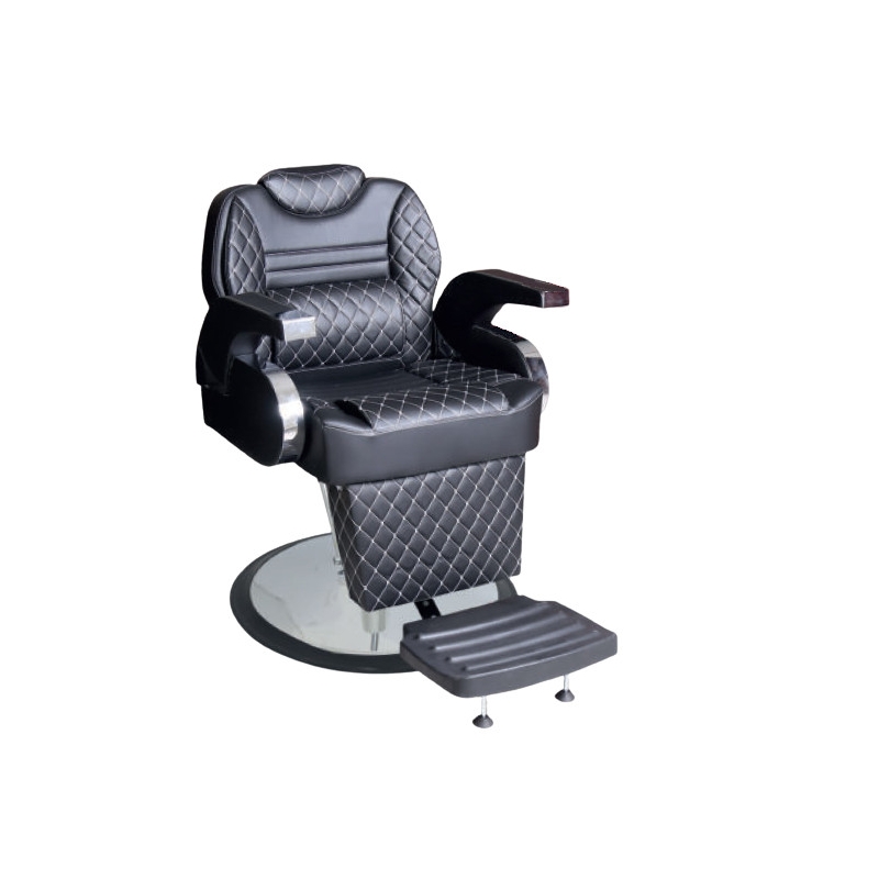 Scaun Frizerie Admiral Negru, Reglabil pe Inaltime - 1