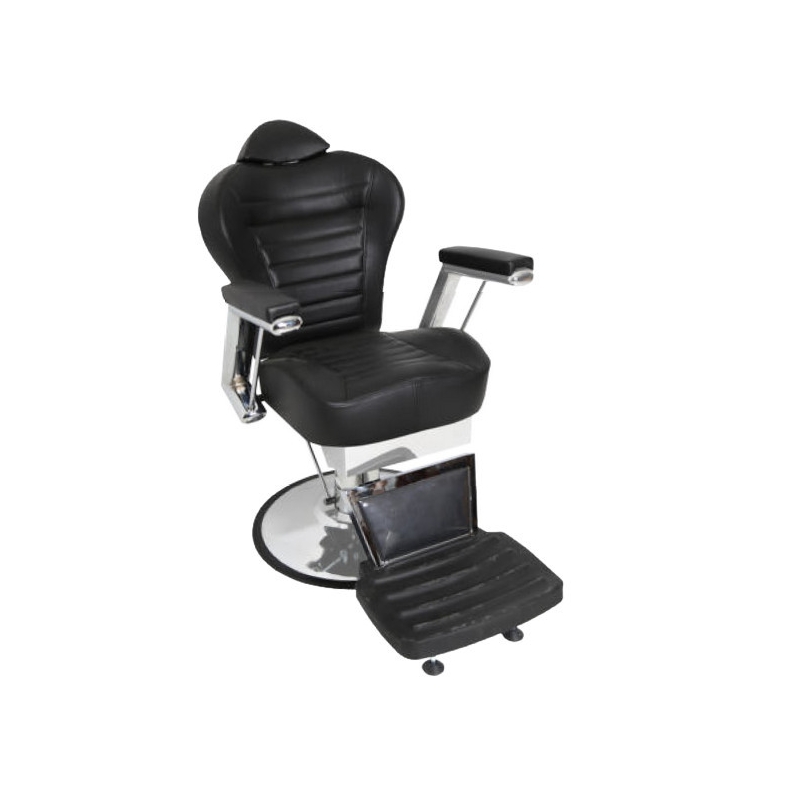 Scaun Frizerie Genesis, Reglabil pe Inaltime, Negru - 1