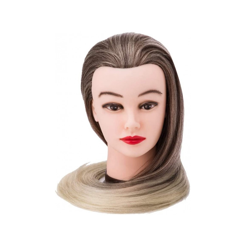 Cap Manechin Colorat Elsa H1-6L, 50% Natural, 70 cm+ Suport de Prindere - 1