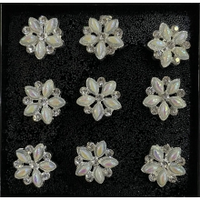 Ace de Coc Floare cu Pietricele, Metal, Set 10 - 1