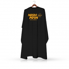 Pelerina Frizerie/Coafor NISH MAN - Neagra - 1