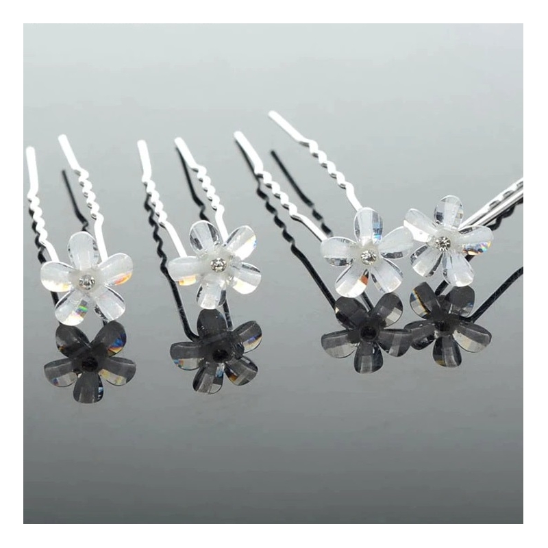 Ace de Coc Flower Decor Argintii, Set 10 - 1