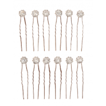 Ace Pentru Coc Arginti Model Floral -Set 12 - 1