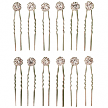Ace Pentru Coc Aurii Model Floral -Set 12 - 1