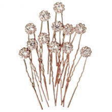 Ace Pentru Coc Aurii Model Floral -Set 12 - 4