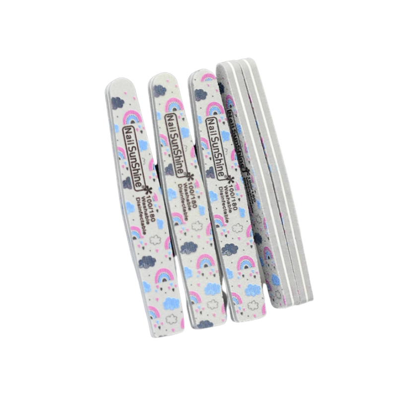Pila Buffer 100/180 Refolosibila, Romb, Set 5 Buc cu Model Colorat - 1