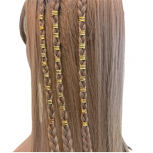 Set 30 Accesorii  pentru Codite Impletite- Box Braids,  Gold - 2