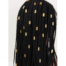 Set 120 Aceesorii tip Inel pentru Codite, Box Braids , Aurii